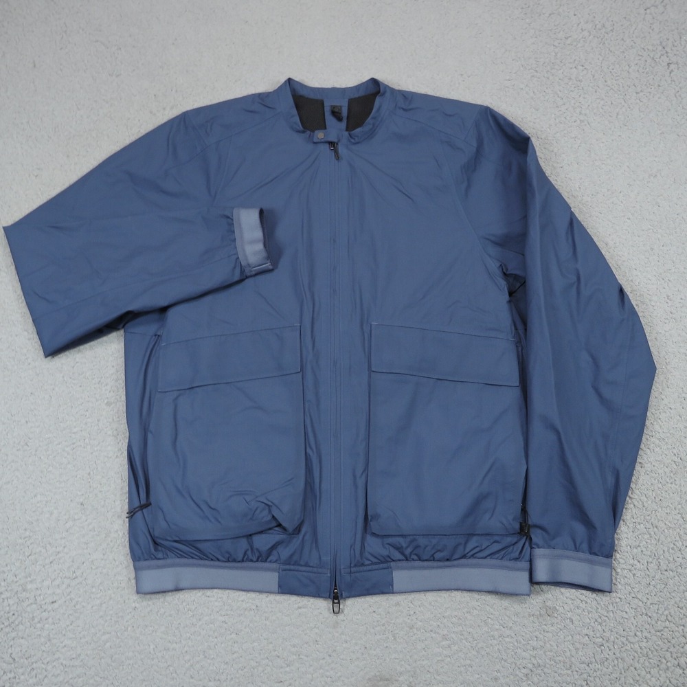 Lululemon Mens Blue Primaloft Insulated Waterproof Vented Bomber Jacket Medium